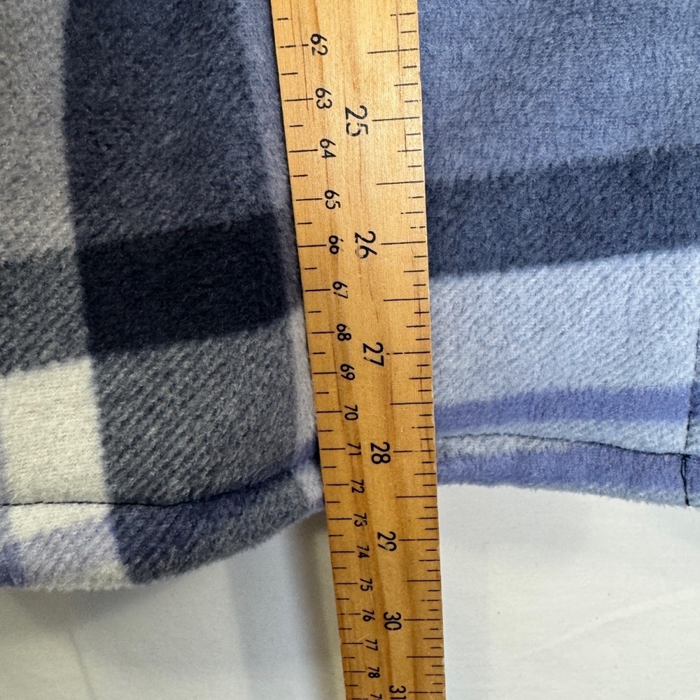 Real Tree Shirt Jacket Womens Size Large Purple Camo Flannel Plaid Sherpa Lined - Picture 5 of 8